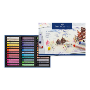 Boîte 36 pastels tendres - Faber-Castell - Couleurs assorties