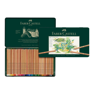 Boîte de 36 crayons pastel pointe fine - Faber-Castell - Assorties - Pitt Pastel